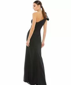 Ieena For Mac Duggal Sequined Bow One-Shoulder Gown Shop For