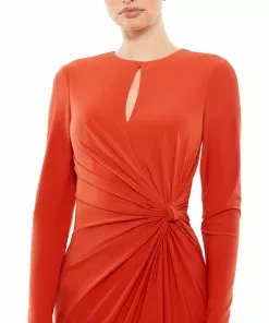 Ieena For Mac Duggal Shop For Keyhole Gathered Waist Jersey Gown