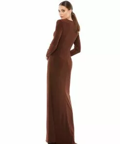 Ieena For Mac Duggal Shop For Keyhole Gathered Waist Jersey Gown