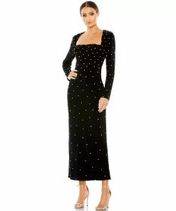Ieena For Mac Duggal Allover Rhinestone Long Sleeve Dress New Arrivals 12 Ieena For Mac Duggal Allover Rhinestone Long Sleeve Dress New Arrivals