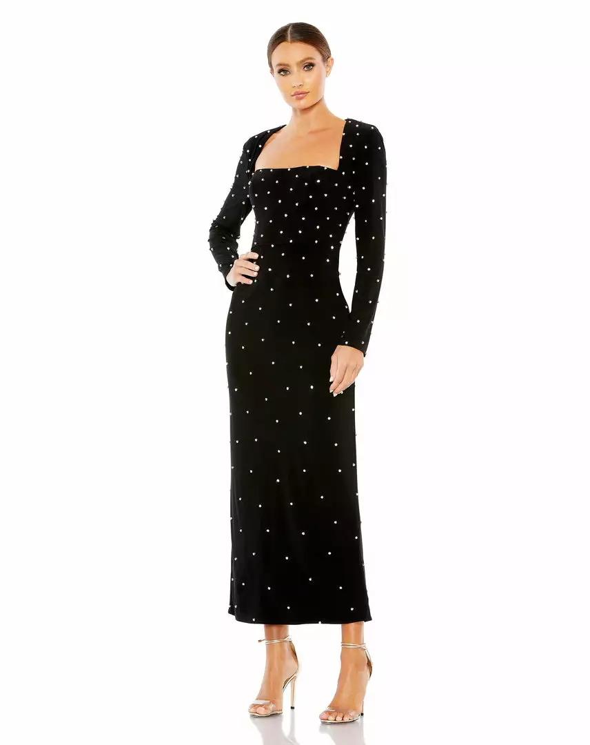 Ieena For Mac Duggal Allover Rhinestone Long Sleeve Dress New Arrivals 4 Ieena For Mac Duggal Allover Rhinestone Long Sleeve Dress New Arrivals