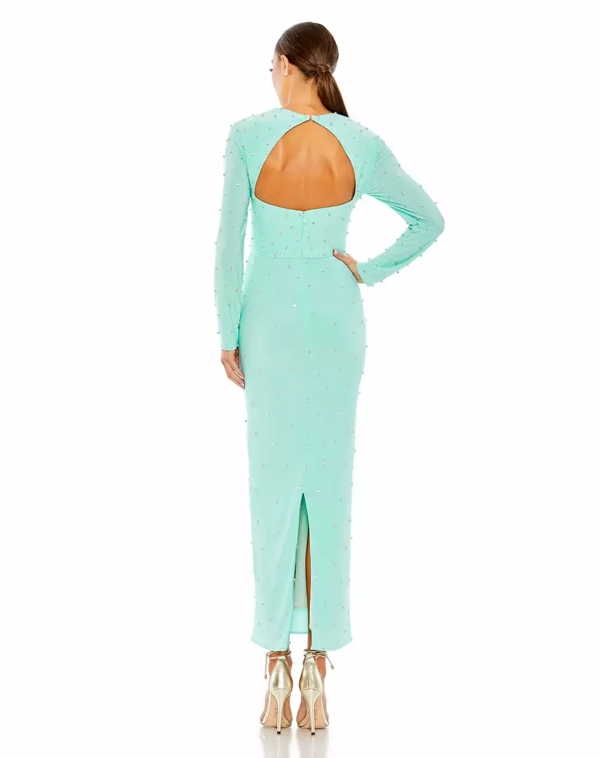 Ieena For Mac Duggal Allover Rhinestone Long Sleeve Dress New Arrivals 2 Ieena For Mac Duggal Allover Rhinestone Long Sleeve Dress New Arrivals