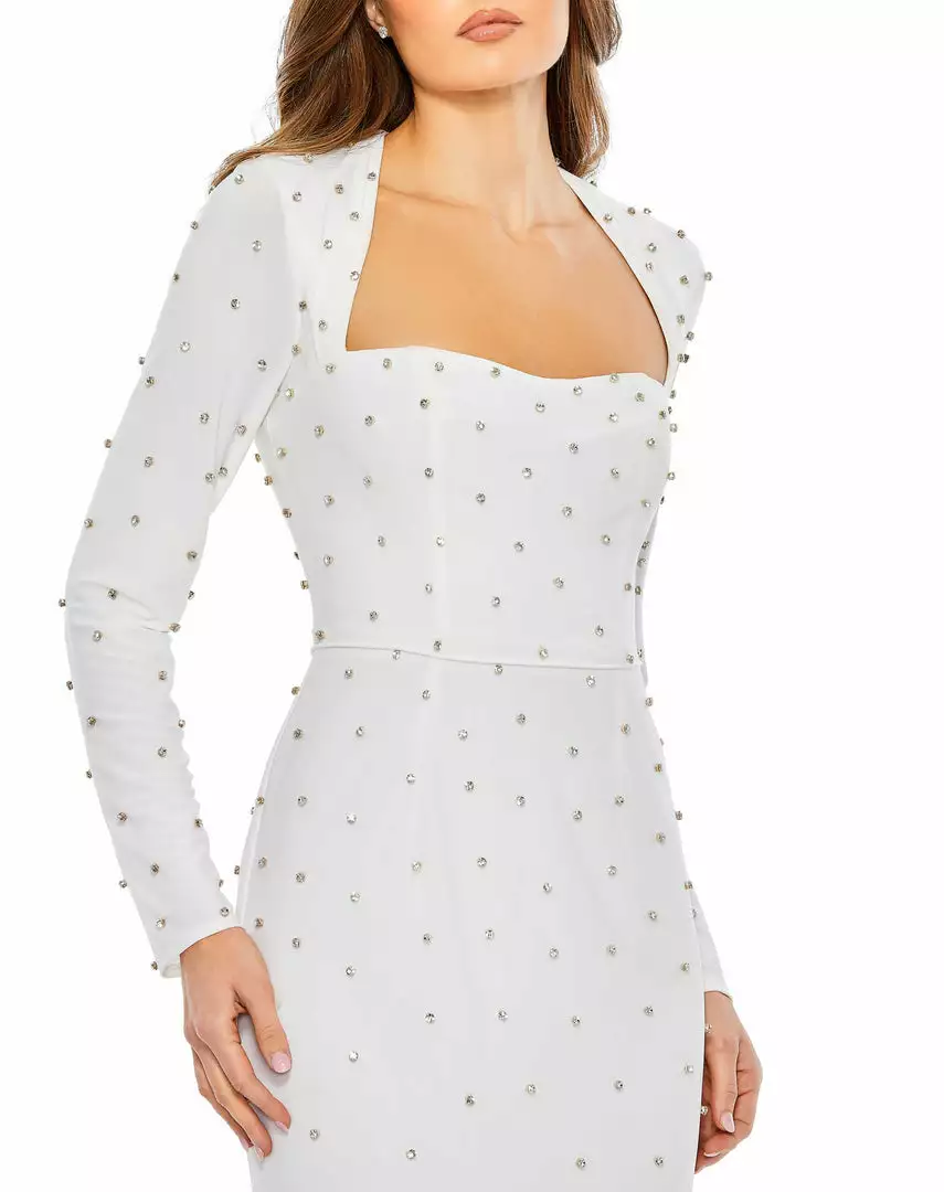 Ieena For Mac Duggal Allover Rhinestone Long Sleeve Dress New Arrivals 9 Ieena For Mac Duggal Allover Rhinestone Long Sleeve Dress New Arrivals