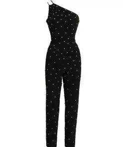 MAC Jumpsuits & Rompers All Over Rhinestone One Shoulder Jumpsuit | Sample | Sz. 2 9 MAC Jumpsuits & Rompers All Over Rhinestone One Shoulder Jumpsuit | Sample | Sz. 2