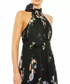 Ieena For Mac Duggal Floral Print Ruched Tiered High Neck Bow Gown Shop For 8 Ieena For Mac Duggal Floral Print Ruched Tiered High Neck Bow Gown Shop For