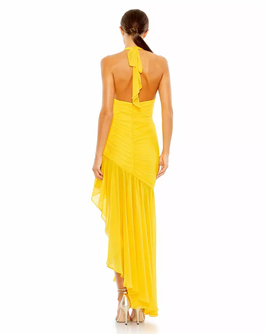 Ieena For Mac Duggal Shop For Asymmetrical Ruffle Hem Halter Strap Gown 2 Ieena For Mac Duggal Shop For Asymmetrical Ruffle Hem Halter Strap Gown