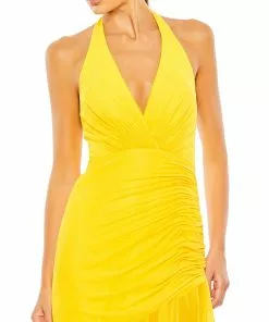 Ieena For Mac Duggal Shop For Asymmetrical Ruffle Hem Halter Strap Gown 8 Ieena For Mac Duggal Shop For Asymmetrical Ruffle Hem Halter Strap Gown