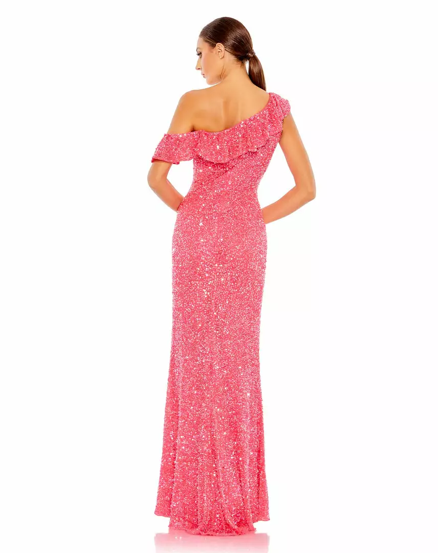 Mac Duggal Shop For Sequined Drop Shoulder Trumpet Gown 2 Mac Duggal Shop For Sequined Drop Shoulder Trumpet Gown