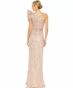 Mac Duggal Embellished Puff One Shoulder Gown Shop For