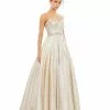 Mac Duggal Metallic Sweetheart Ballgown Shop For