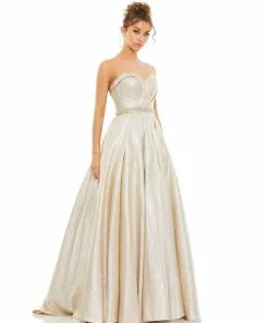 Mac Duggal Metallic Sweetheart Ballgown Shop For