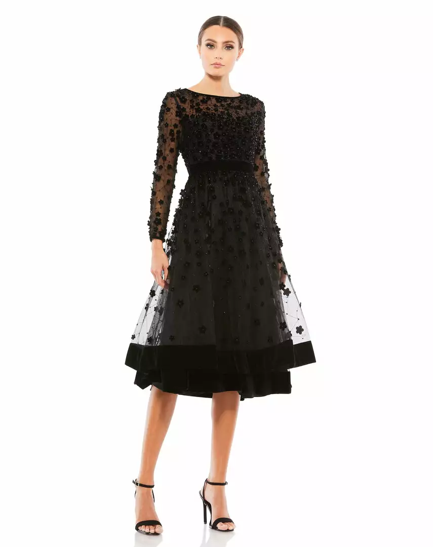 Mac Duggal Shop For Elegant Velvet Floral Cocktail Dress 1 Mac Duggal Shop For Elegant Velvet Floral Cocktail Dress