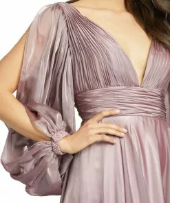 Mac Duggal Shop For Whimsical Chiffon Evening Gown