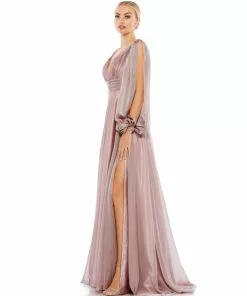 Mac Duggal Shop For Whimsical Chiffon Evening Gown