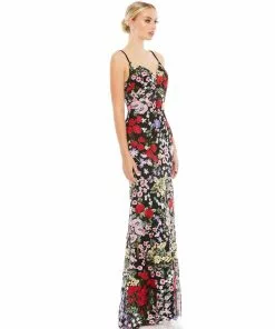 Mac Duggal Floral Lace Gown
