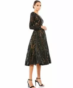 Mac Duggal Sequin Embellished A-Line Cocktail Dress Shop For 5 Mac Duggal Sequin Embellished A-Line Cocktail Dress Shop For