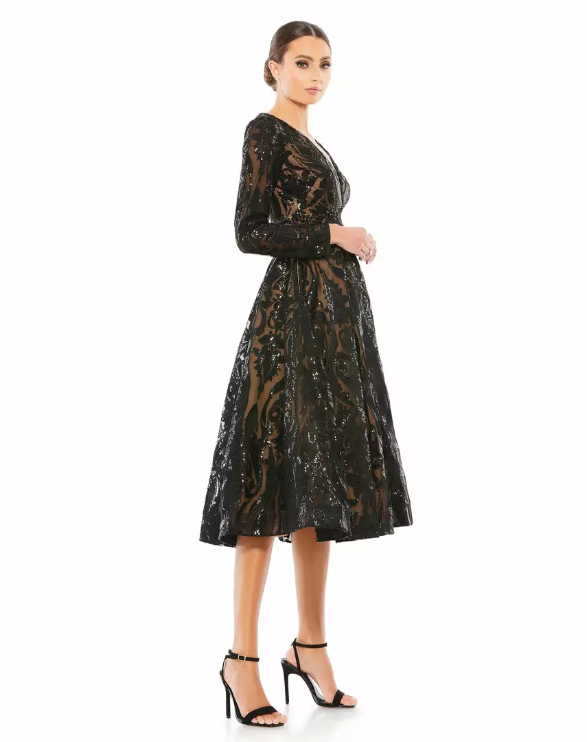 Mac Duggal Sequin Embellished A-Line Cocktail Dress Shop For 3 Mac Duggal Sequin Embellished A-Line Cocktail Dress Shop For