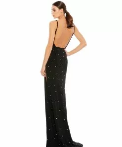 Ieena For Mac Duggal Rhinestone Embellished V-Neck Gown Shop For