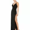 Ieena For Mac Duggal Rhinestone Embellished V-Neck Gown Shop For