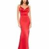 Mac Duggal Satin V-Neck Sleeveless Gown Bridesmaid Dresses