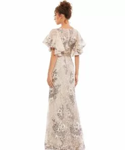 Mac Duggal Bell Sleeve Floral Embellished Gown Shop For