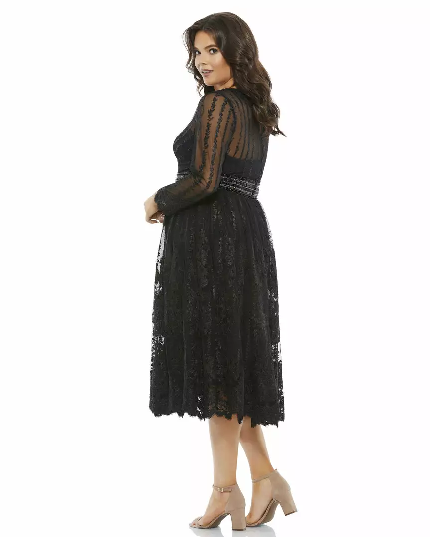 Mac Duggal Shop For Long Sleeve Illusion Lace Dress (Plus) 2 Mac Duggal Shop For Long Sleeve Illusion Lace Dress (Plus)