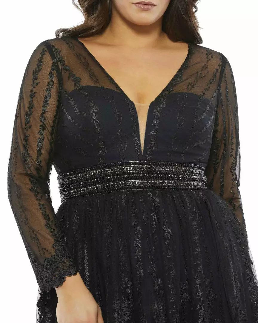 Mac Duggal Shop For Long Sleeve Illusion Lace Dress (Plus) 3 Mac Duggal Shop For Long Sleeve Illusion Lace Dress (Plus)