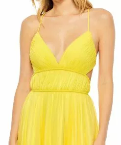 Mac Duggal Solid Tiered Ruffle Strapless Dress Shop For