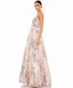 Mac Duggal Embellished A Line Gown With Cutouts Shop For