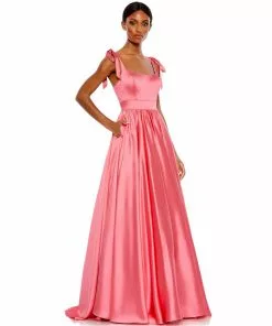 Mac Duggal Tie Shoulder Sweetheart Ballgown Shop For