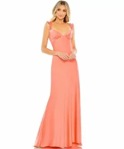 Mac Duggal Embellished Empire Waist Column Gown