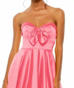 Mac Duggal Shop For Bow Sweetheart Strapless A Line Gown