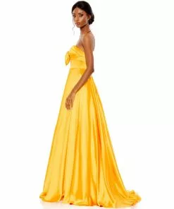 Mac Duggal Shop For Bow Sweetheart Strapless A Line Gown