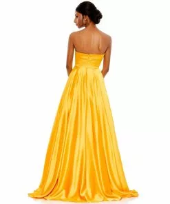 Mac Duggal Shop For Bow Sweetheart Strapless A Line Gown