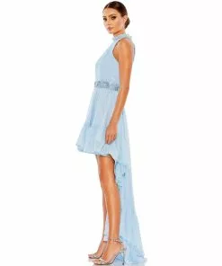 Mac Duggal Halter Neck High Low Flowy Gown Shop For 13 Mac Duggal Halter Neck High Low Flowy Gown Shop For