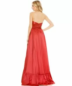 Mac Duggal Asymmetrical Strapless Ruffle Gown 13 Mac Duggal Asymmetrical Strapless Ruffle Gown