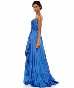 Mac Duggal Asymmetrical Strapless Ruffle Gown 10 Mac Duggal Asymmetrical Strapless Ruffle Gown