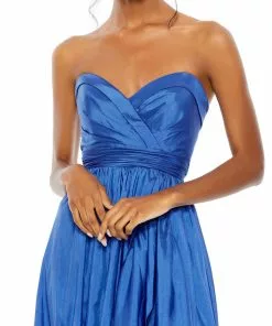 Mac Duggal Asymmetrical Strapless Ruffle Gown 11 Mac Duggal Asymmetrical Strapless Ruffle Gown