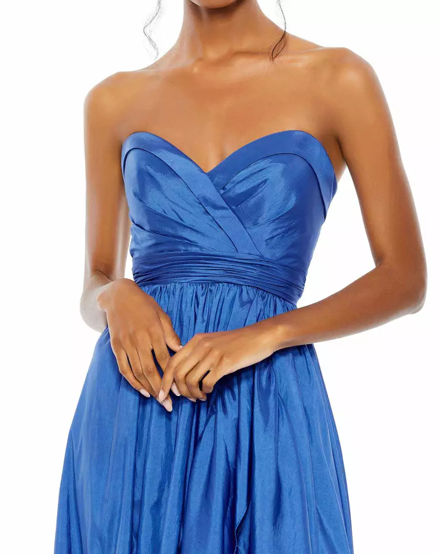 Mac Duggal Asymmetrical Strapless Ruffle Gown 4 Mac Duggal Asymmetrical Strapless Ruffle Gown