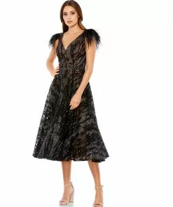 Mac Duggal Embellished Feather Cap Sleeve Cocktail Dress Shop For 9 Mac Duggal Embellished Feather Cap Sleeve Cocktail Dress Shop For