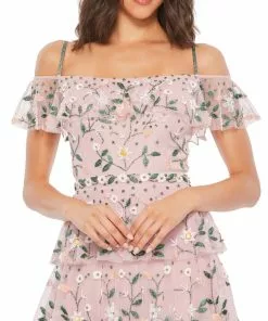 Mac Duggal Layered Floral Embellished Maxi Dress Shop For 11 Mac Duggal Layered Floral Embellished Maxi Dress Shop For