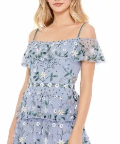 Mac Duggal Layered Floral Embellished Maxi Dress Shop For 8 Mac Duggal Layered Floral Embellished Maxi Dress Shop For