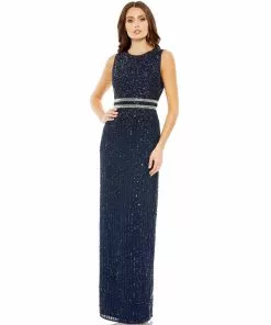 Mac Duggal Sleeveless Sequin Column Gown 13 Mac Duggal Sleeveless Sequin Column Gown