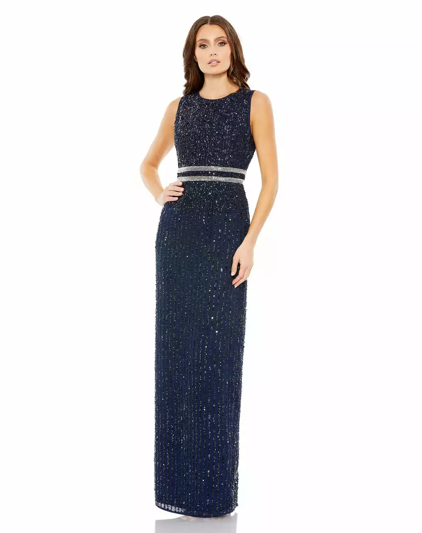 Mac Duggal Sleeveless Sequin Column Gown 6 Mac Duggal Sleeveless Sequin Column Gown