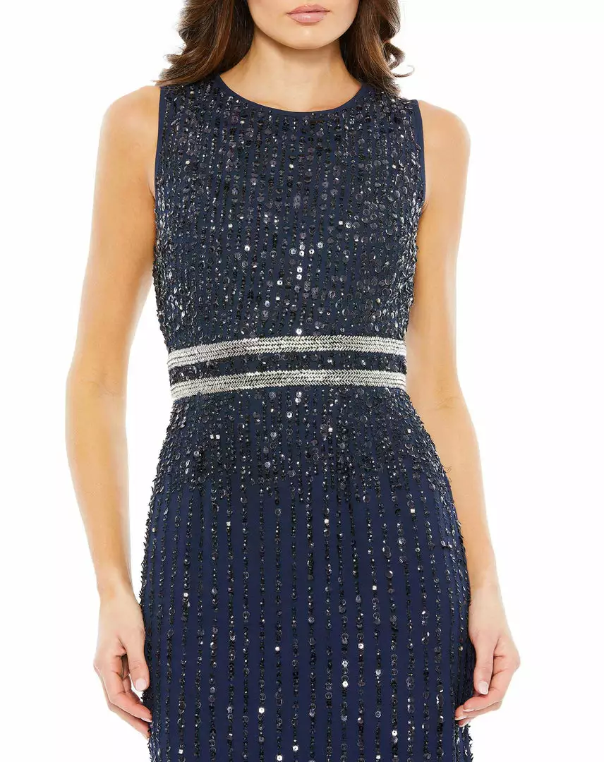 Mac Duggal Sleeveless Sequin Column Gown 8 Mac Duggal Sleeveless Sequin Column Gown