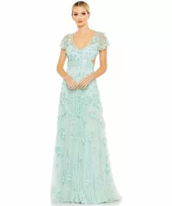 Mac Duggal Shop For Floral Embellished Lace Up Flowy Gown 12 Mac Duggal Shop For Floral Embellished Lace Up Flowy Gown