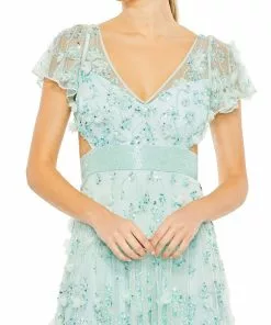 Mac Duggal Shop For Floral Embellished Lace Up Flowy Gown 14 Mac Duggal Shop For Floral Embellished Lace Up Flowy Gown