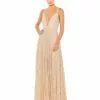 Mac Duggal Shop For Embellished Plunge Neck Sleeveless Gown