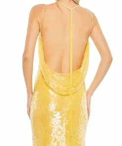 Mac Duggal Shop For Sequined High Neck Strappy Low Back Gown 7 Mac Duggal Shop For Sequined High Neck Strappy Low Back Gown
