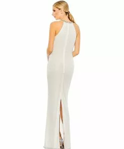 Mac Duggal Shop For Beaded Halter Neck Column Gown 16 Mac Duggal Shop For Beaded Halter Neck Column Gown
